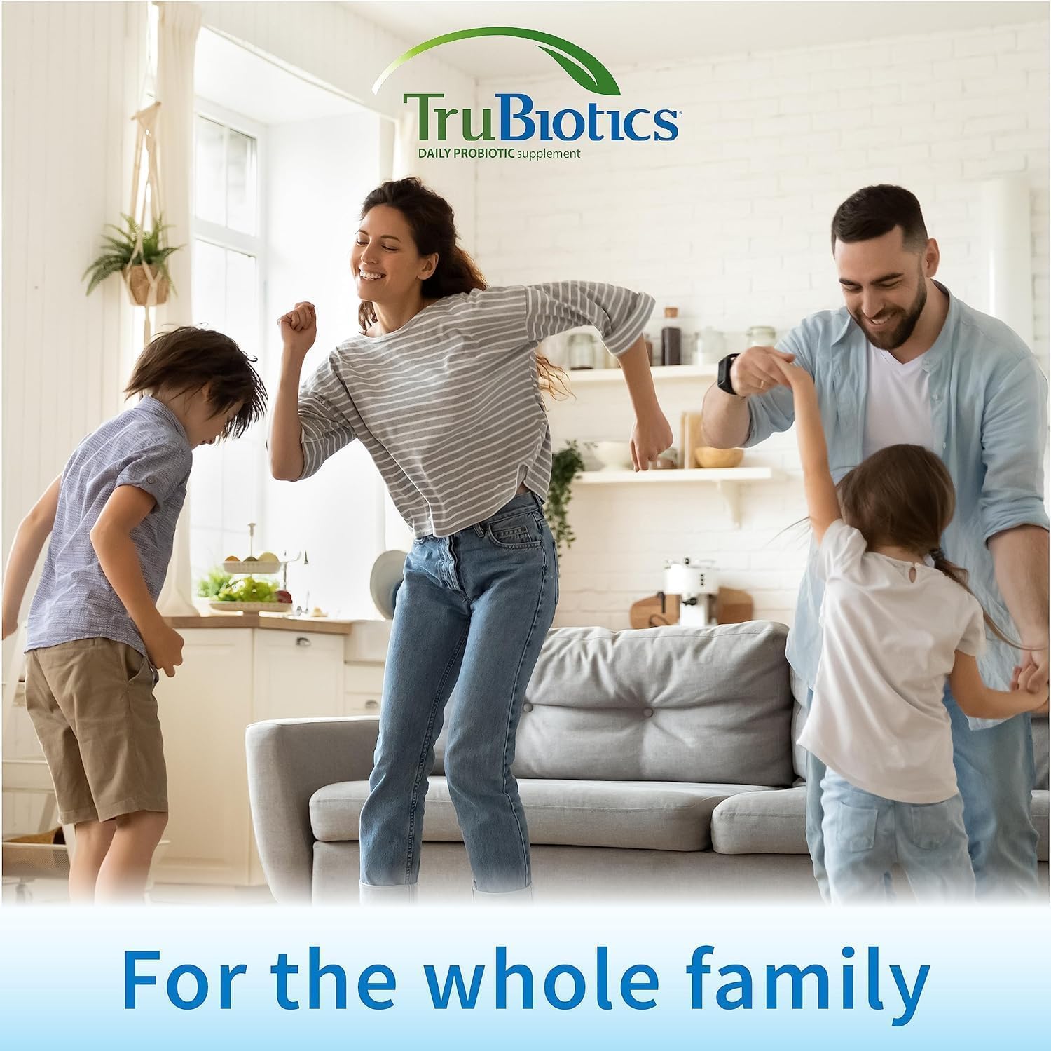 TruBiotics Daily Probiotic, 60 Capsules - Gluten-Free, Soy-Free, Digestive & Immune Support for Men & Women (2 Pack)