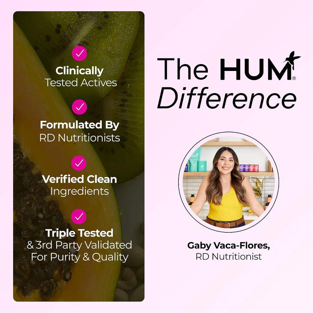 HUM Hair Strong - Suplemento para el Cabello con Biotina, Zinc y Vitaminas B12, 30 Cápsulas Veganas