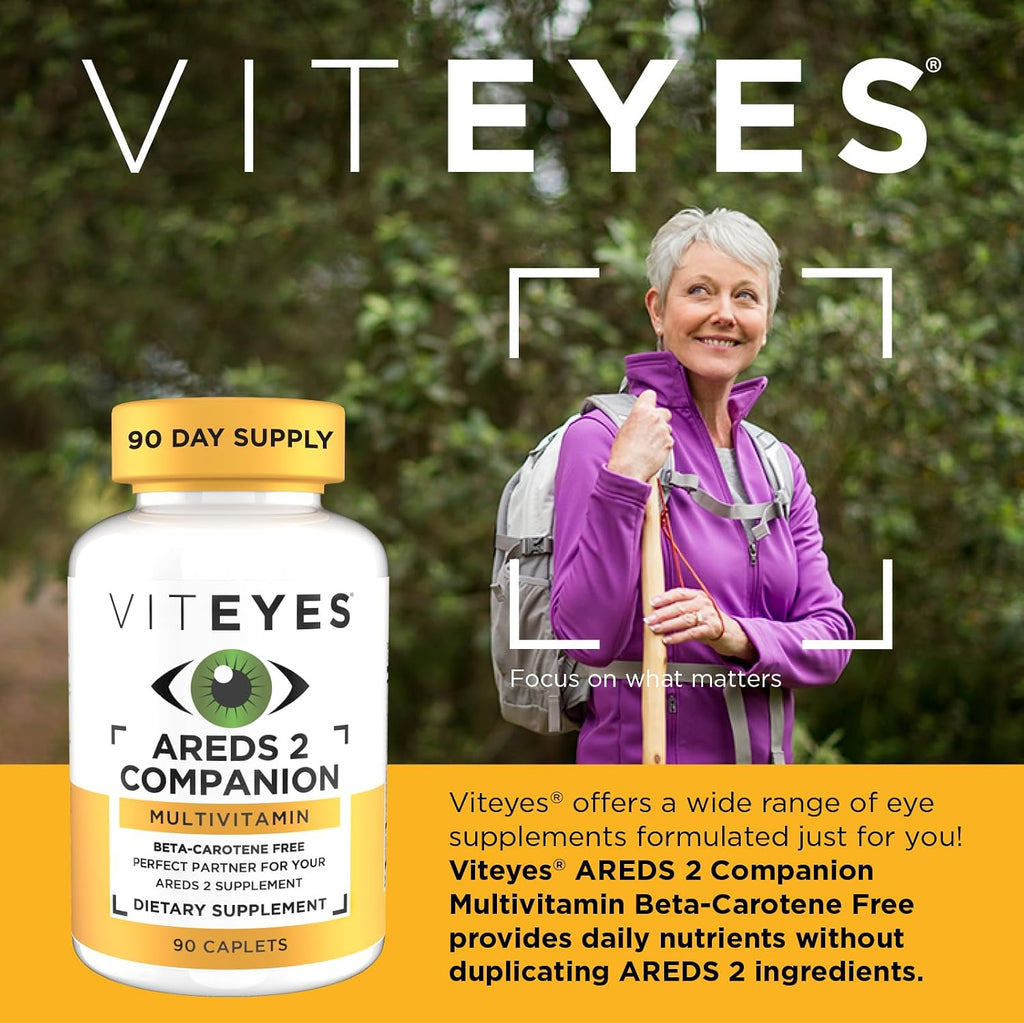 Viteyes Classic AREDS 2 Companion Multivitamin Sin Beta-Caroteno, 90 Caplets
