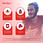 MaryRuth Organics Multivitamínico Líquido para Hombres con Tecnología Liposomal, Sabor Melocotón Vainilla, Orgánico, Sin Azúcar, Vegano, 14 sobres de 15 ml