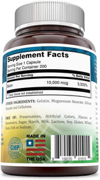 Biotina 10.000 mcg – 200 Cápsulas (No Transgénico)