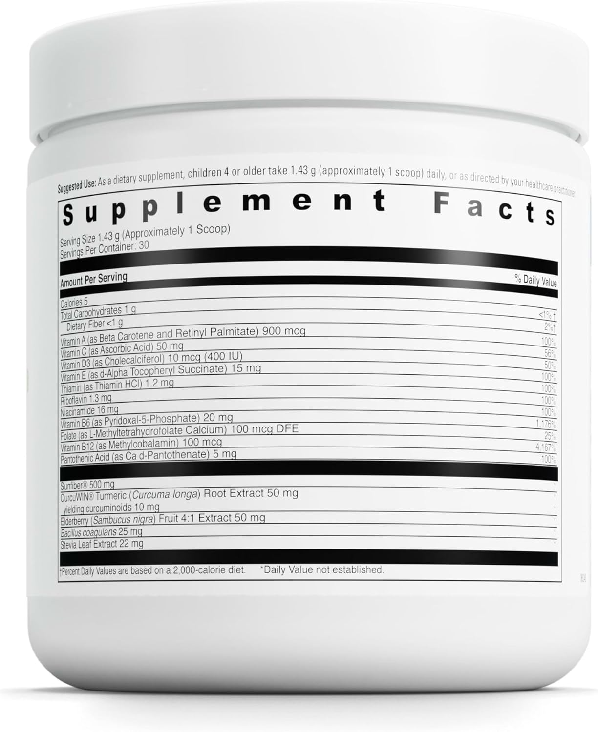 Little DaVinci Mightiest Vite - Multivitamínico para niños con probióticos y prebióticos - Sabor a frutas - 30 dosis (42 g)