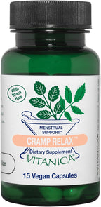 Vitanica Cramp Relax, Apoyo Menstrual, Vegano, 15 Cápsulas