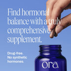 Ora Organic Suplemento Natural para el Equilibrio Hormonal Femenino - Ashwagandha, Maca, Bardana, Cordyceps y Vitamina C - 90 Cápsulas