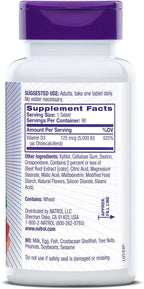 Natrol Vitamin D3 5000 IU Fast Dissolve Tablets, 90 Count
