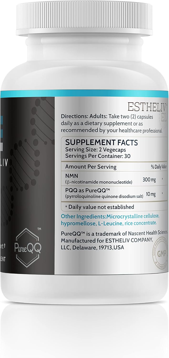 ESTHELIV® NMN Plus PQQ - 60 Vegecaps