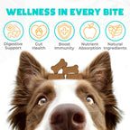 Probióticos para Perros Masticables 150 uds. - Apoyo Digestivo y Salud Intestinal - Fórmula Aprobada por Veterinarios - Sabor Ternera