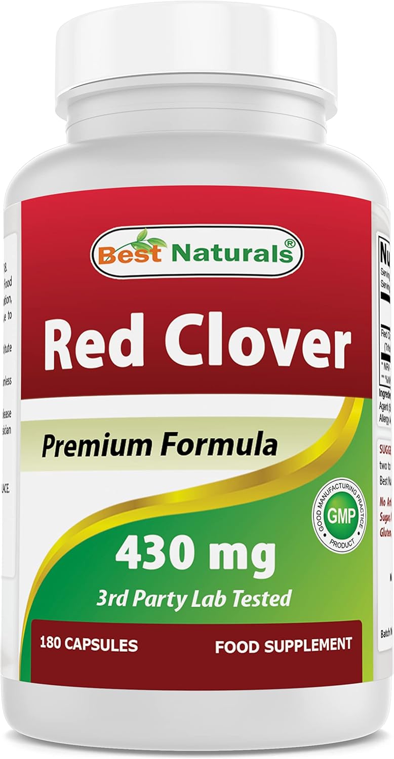 Best Naturals Trébol Rojo 430 mg - 180 Cápsulas