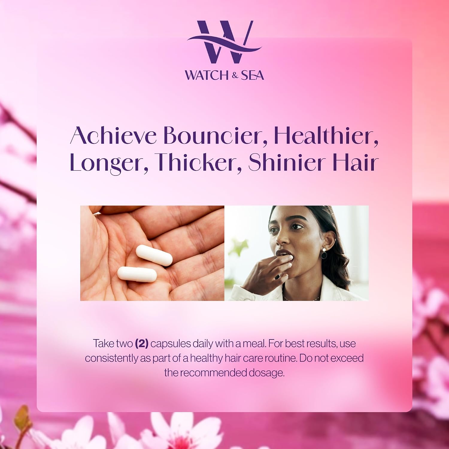 Watch & Sea Hair Flourishing Extra-Strength Capsules - 60 Cápsulas
