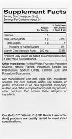 California Gold Nutrition Kids Gold C™, Vitamina C Líquida, Naranja, 118 ml