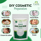 Earth Nourish Niacinamide Powder 3.52 oz / 100g – Grado Cosmético para DIY