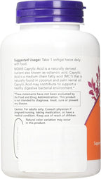 Now Foods, Caprylic Acid, 100 Softgels (2-Pack)