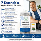 Daily 7 Essentials Men's Vitamin Pack - 30 Sobres | Multivitamínico para Hombres