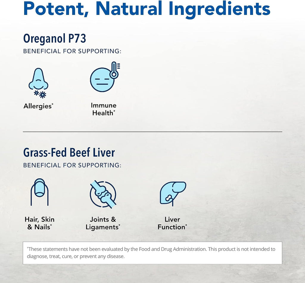 NORTH AMERICAN HERB & SPICE PurelyLiver - 150 Cápsulas - Hígado de Res 100% Alimentado con Pasto de Nueva Zelanda con Vitamina A, B12 y Hierro - 30 Porciones