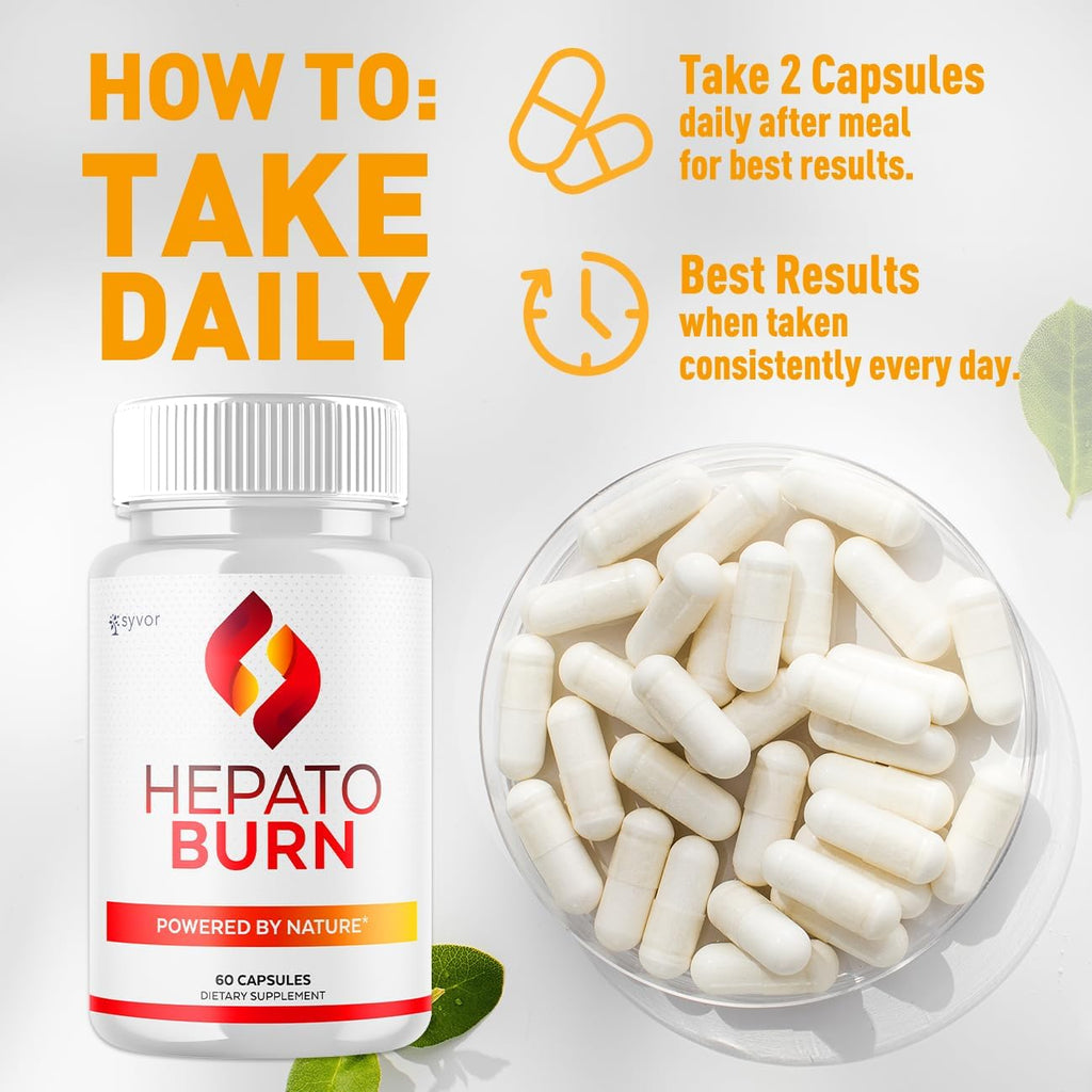 Hepato Burn Cápsulas (3 Pack) - Suplemento Natural para Energía y Fitness