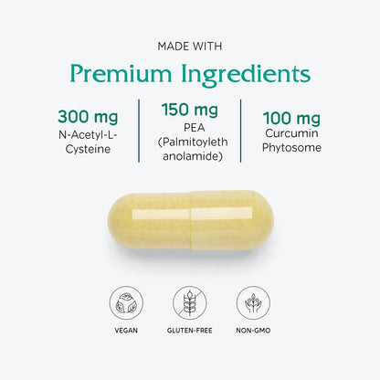 Vitanica NAC-PEA Extra, Vegano, 90 Cápsulas – Extracto de corteza de pino: Rico en proantocianidinas, ofrece un – Image 3