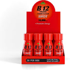 ALFA VITAMINS B12 Vitamin Shot 10000 mcg - Pack de 20 Viales - Sin Azúcar ni Cafeína
