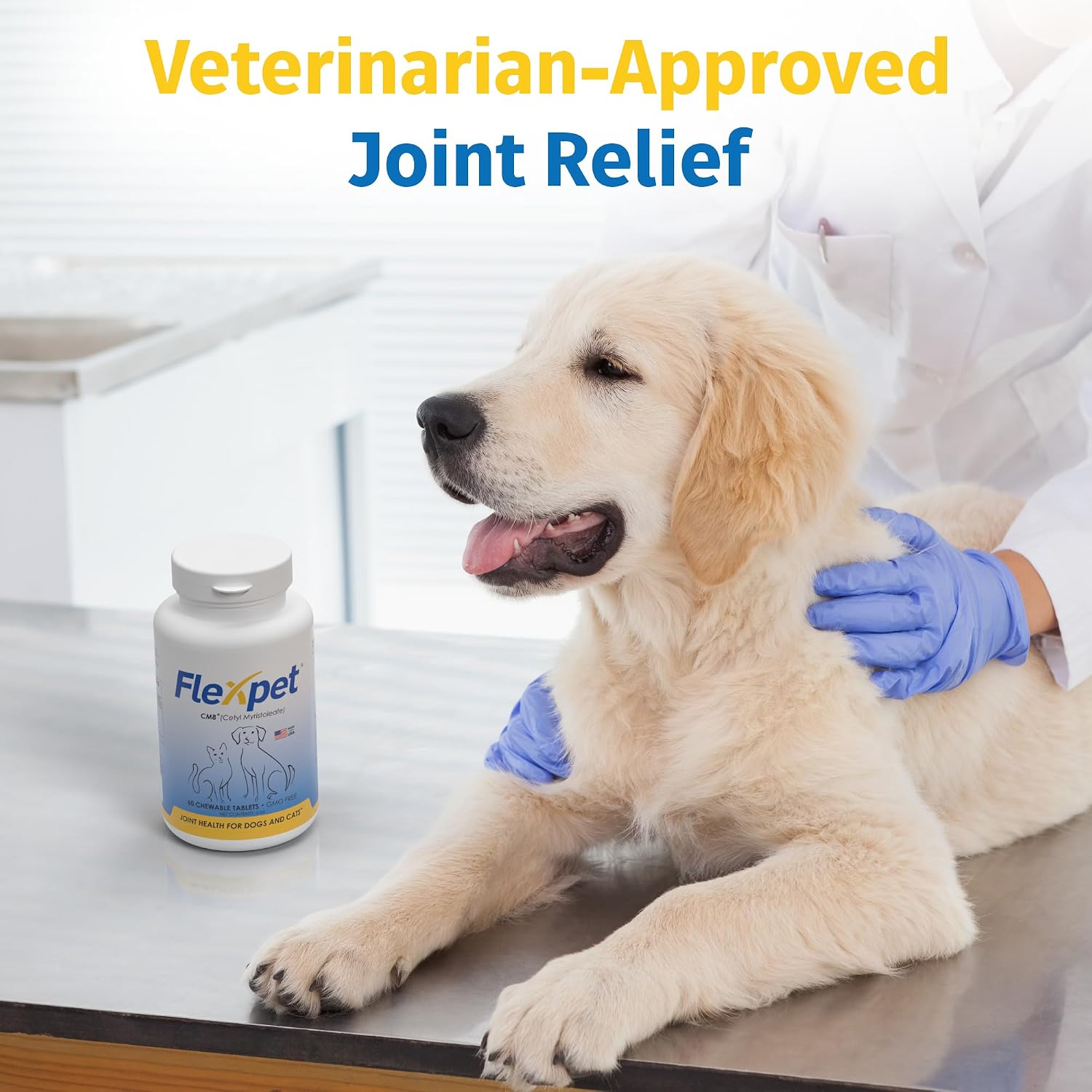 FlexPet Hip & Joint Supplement - 180 Comprimidos Sabor Hígado de Cerdo