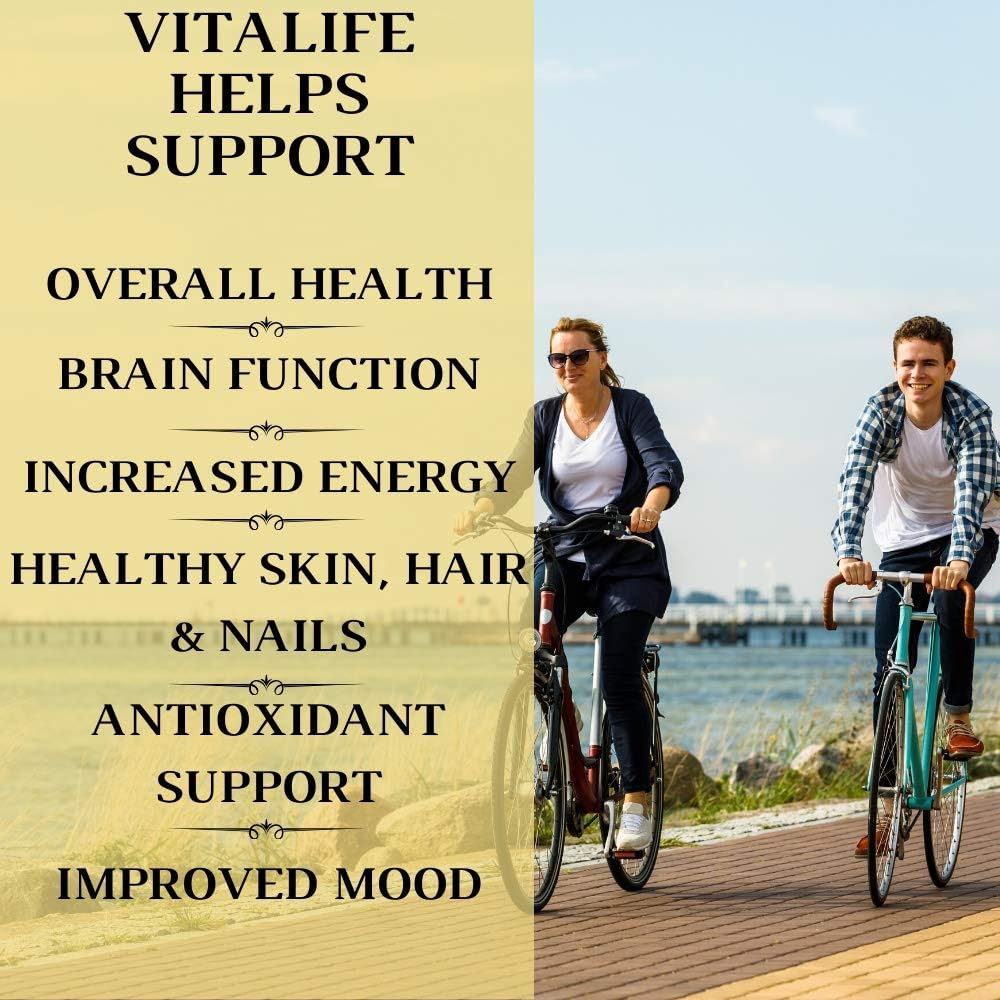 RSN Vita Life Multivitamínico Completo + CoQ-10, EFA, Vegetales y Hierbas, 150 Cápsulas
