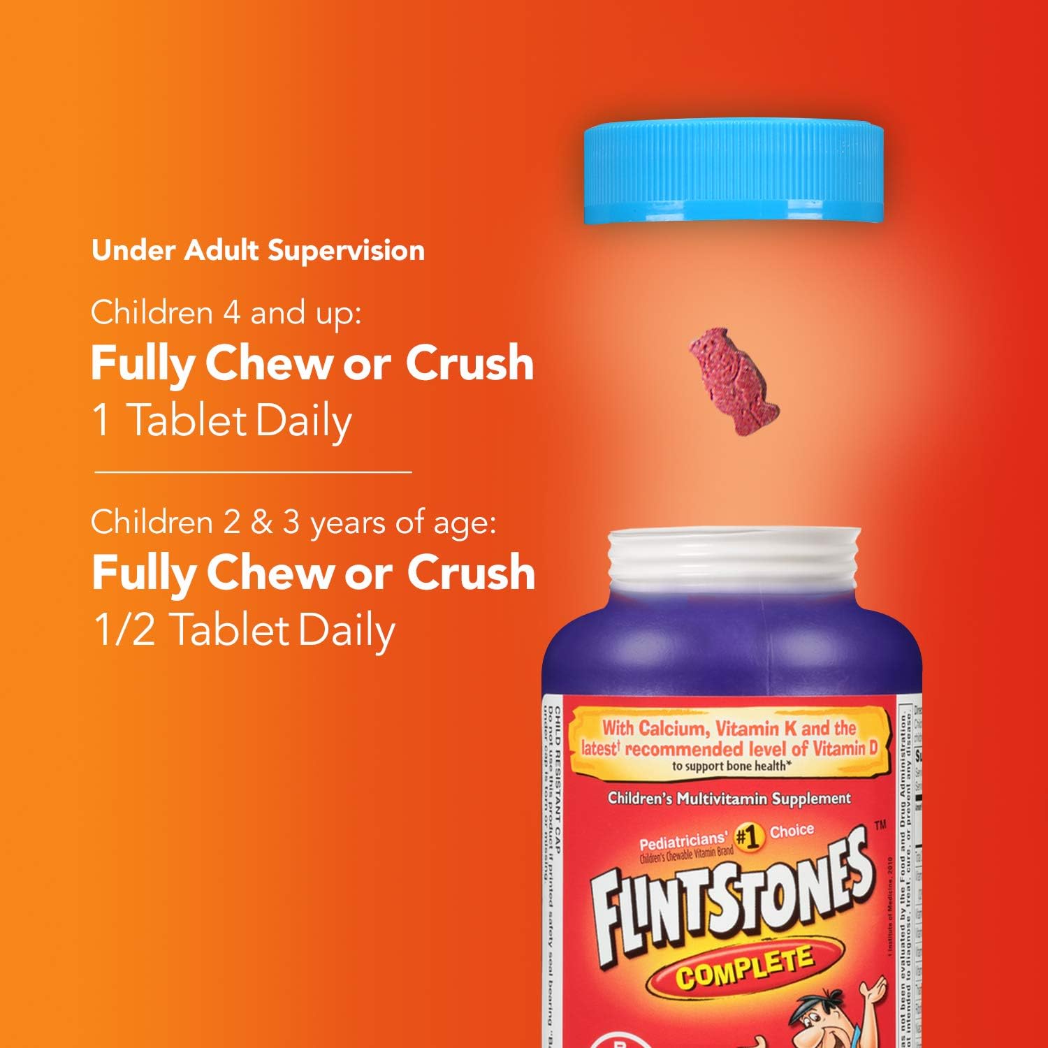 Flintstones Multivitamínico Masticable para Niños - 60 Comprimidos
