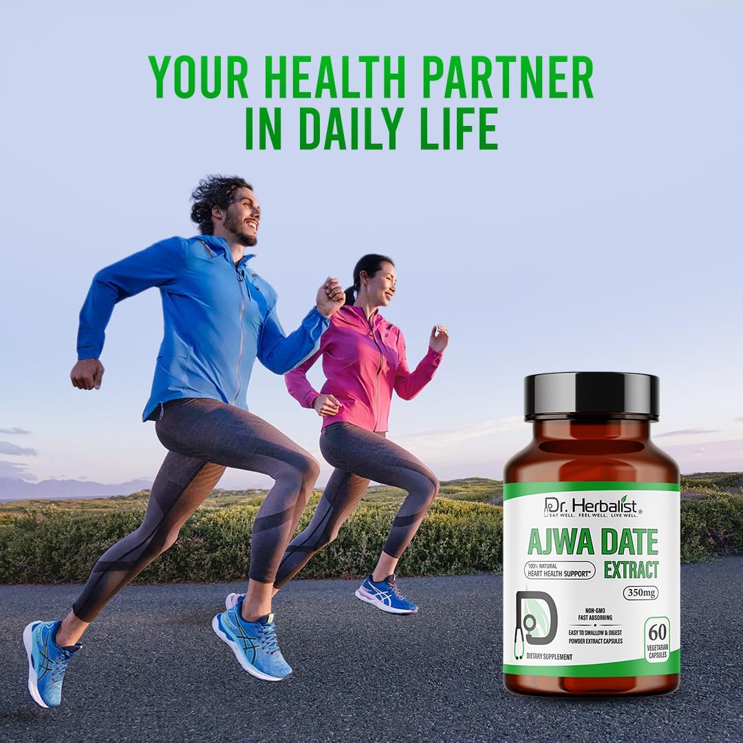 Dr. HERBALIST Extracto de Dátil Ajwa 350mg - 60 Cápsulas Vegetarianas