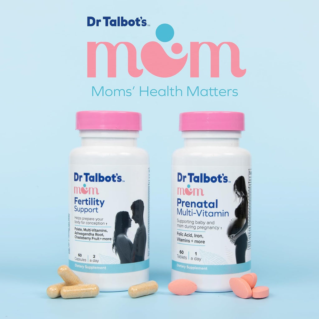 Dr. Talbot's Mom Apoyo a la Fertilidad Multivitamínico - Ayuda a la Ovulación y Prepara el Cuerpo para la Concepción - 60 Cápsulas