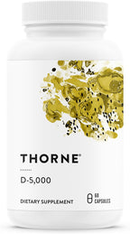 THORNE - Vitamina D-5,000 - Suplemento de Vitamina D3 - 60 Cápsulas
