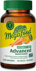MegaFood Multivitamínico Avanzado para Mujeres Mayores de 40 - 120 Comprimidos
