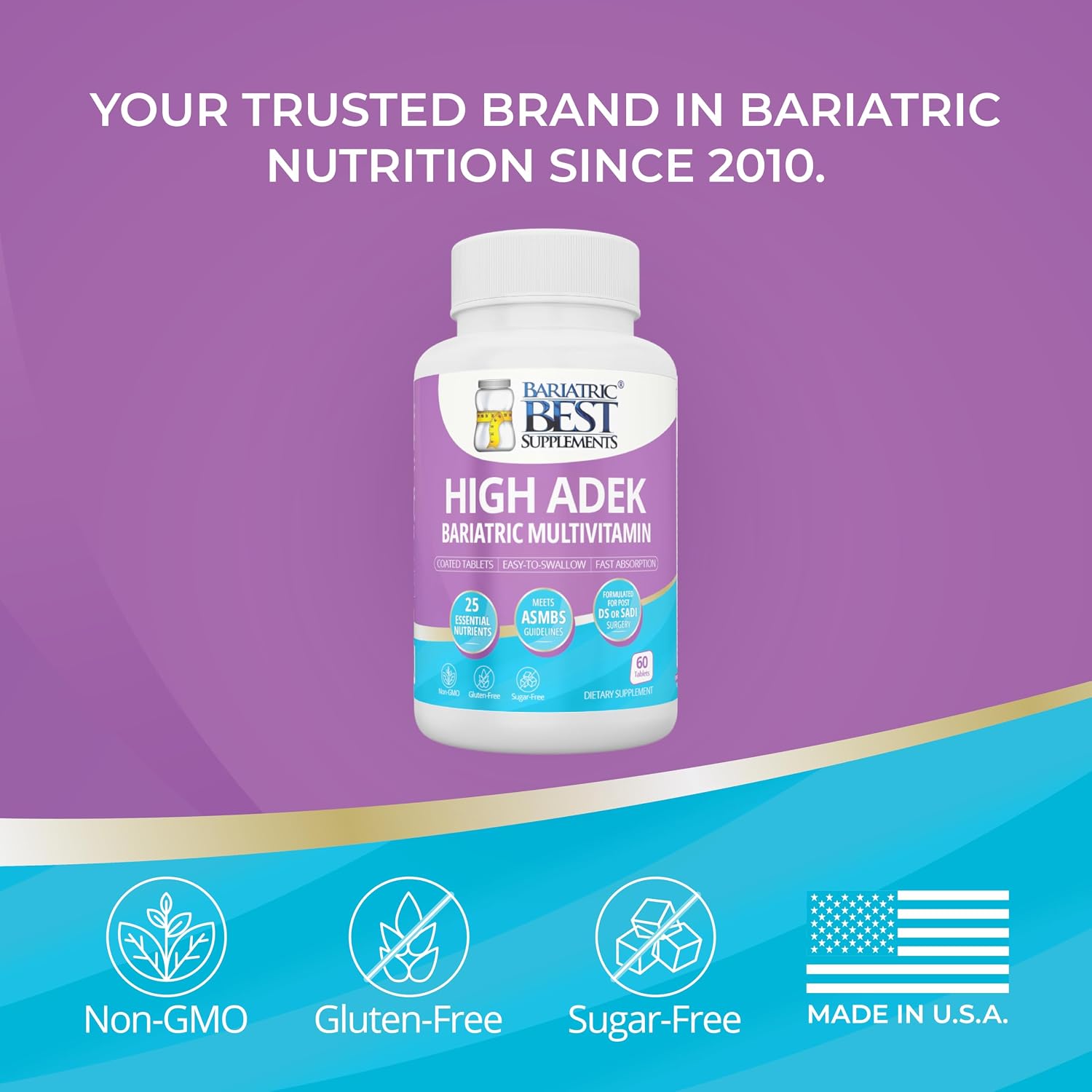 High ADEK Multivitamínico Bariátrico para DS/SADI - 60 Comprimidos