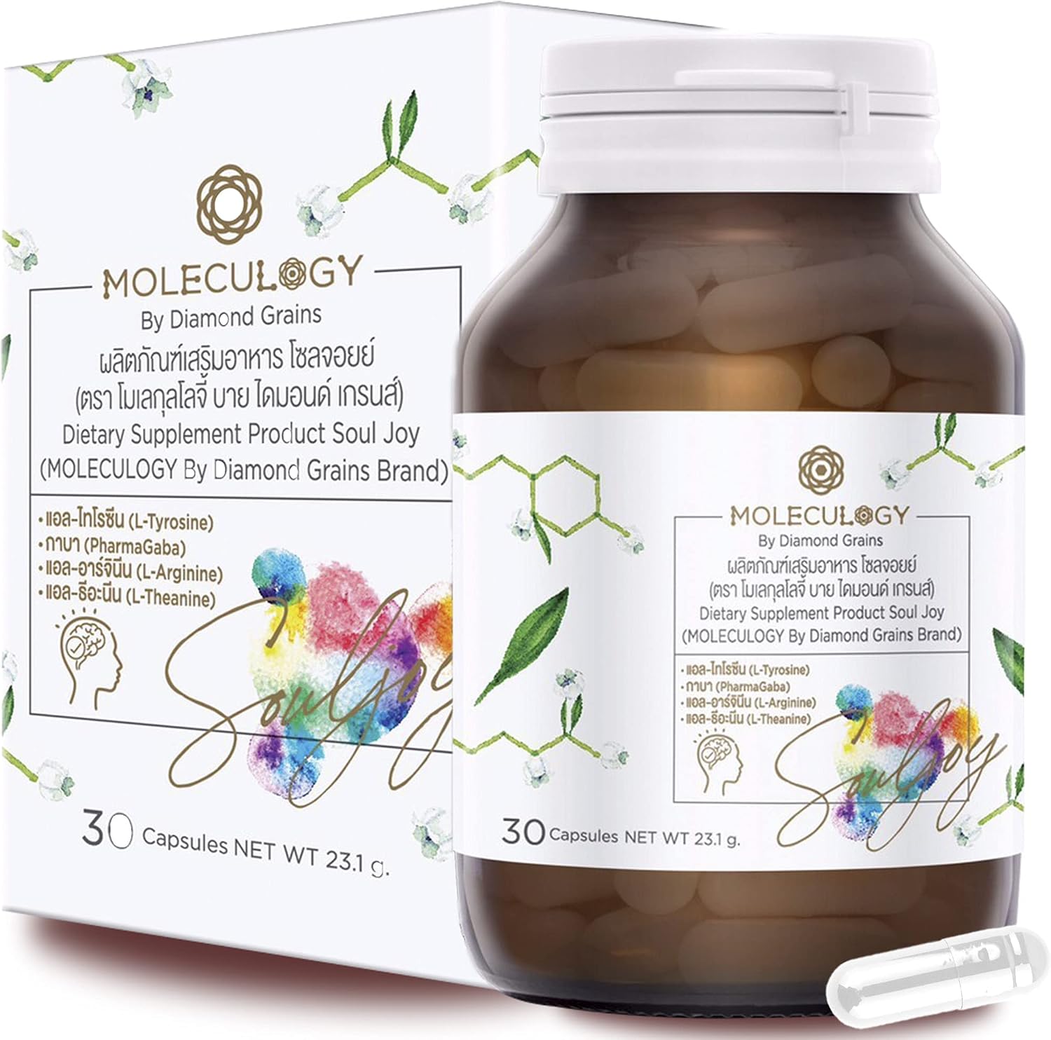 Soul Joy & Brain Booster de MOLECULOGY - 30 comprimidos