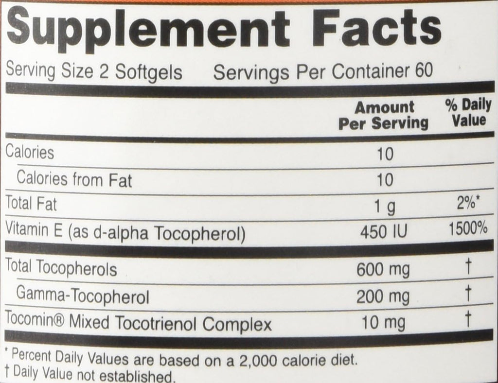 NOW Foods Gamma E Complex, 120 Cápsulas Blandas