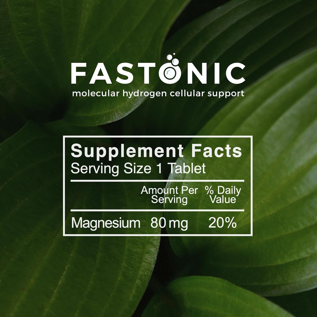 Fastonic - Suplemento de Hidrógeno Molecular - 60 Comprimidos