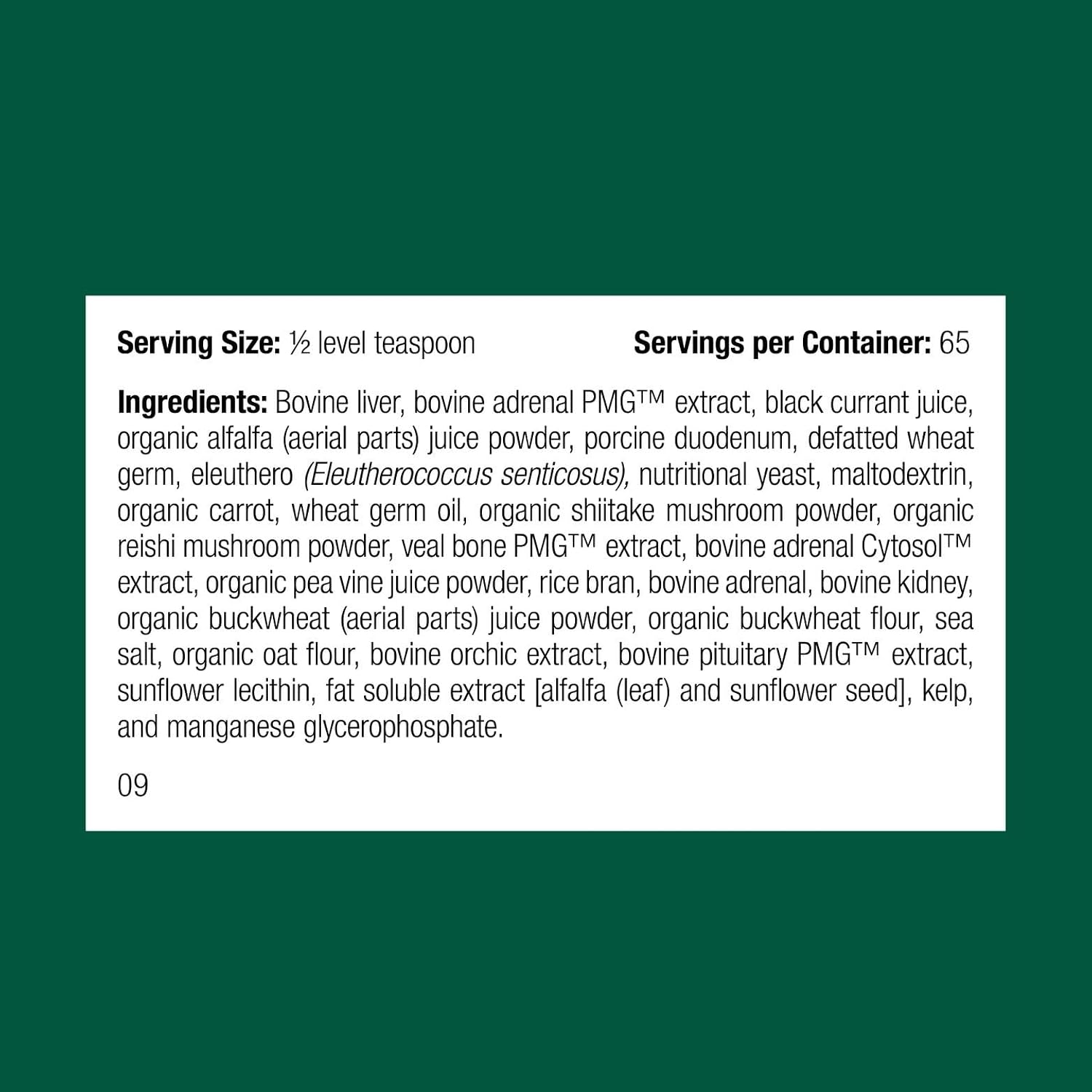 Standard Process Canine Adrenal Support - Suplemento Adrenal para Perros - 100 g