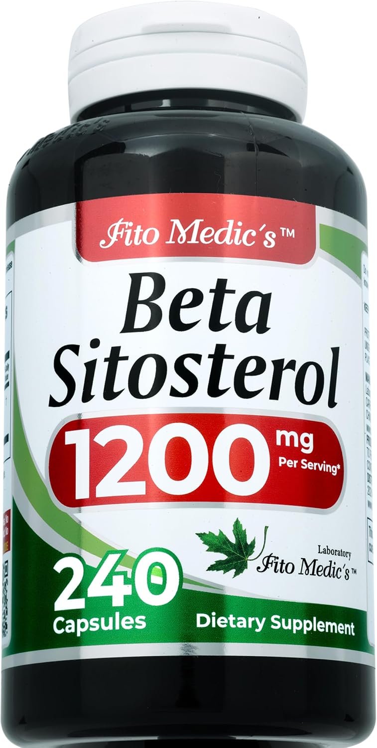 FITO MEDIC'S Lab Beta-sitosterol 1200 mg | 240 Cápsulas | Esteroles Vegetales