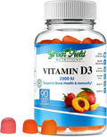 Greenfield Nutritions Gominolas de Vitamina D3 Halal - 2000 IU (50 mcg), 90 Gominolas Vegetarianas