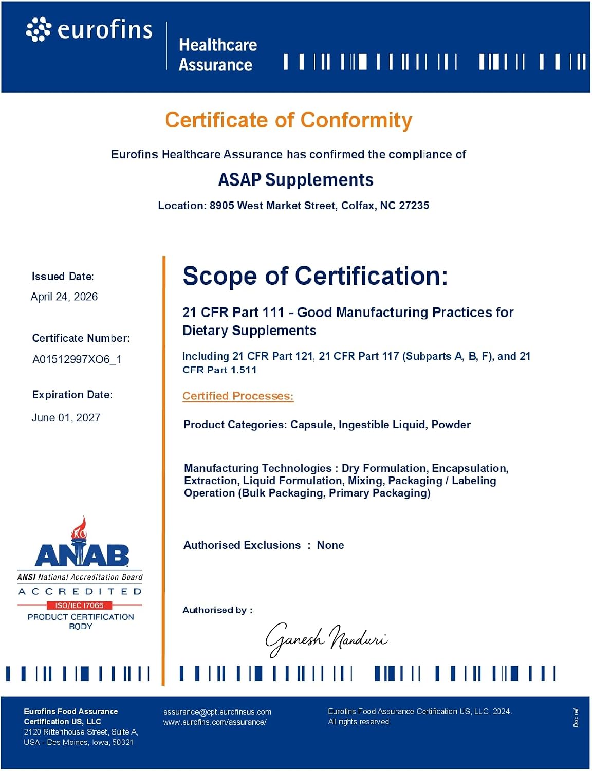 ABCOCID L-Ergotioneína Líquido 490 mg, 118 ml, 240 dosis
