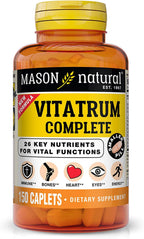 MASON NATURAL Vitatrum Complete Multivitamínico y Multimineral - Apoya Inmunidad, Huesos, Corazón y Energía - 150 Comprimidos