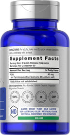 Horbäach Suplemento de PQQ 40 mg | 120 Cápsulas | Máxima Potencia | Sin Gluten y No-GMO