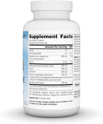 Source Naturals Theanine Serene with Relora, – Aliviar la tensión muscular: El magnesio contribuye al – Image 2