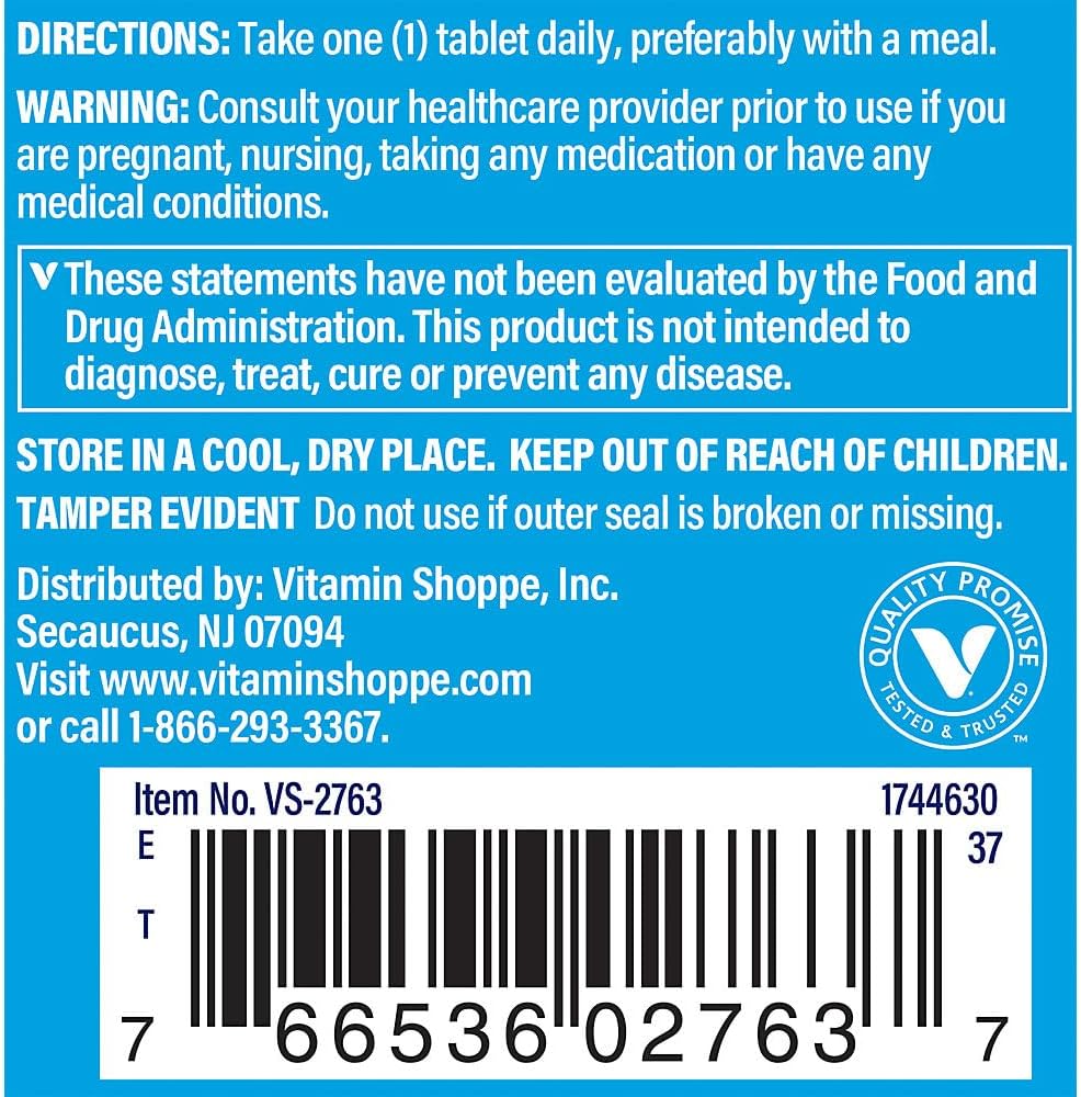 The Vitamin Shoppe Vitamina D3 5000IU – Salud Ósea e Inmunitaria – 120 Cápsulas Blandas