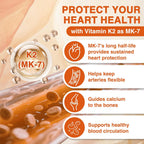 ZEBORA Vitamina D3 K2 5000 UI, 6 en 1 con Magnesio, Calcio, Fósforo y Vitamina C, 120 Cápsulas