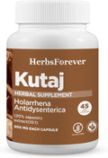 Kutaja Cápsulas Holarrhena Antidysenterica - Cuidado Digestivo, 45 Cápsulas Vegetales de 800 mg