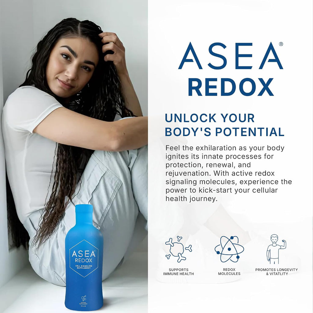 ASEA REDOX - Suplemento de Señalización Celular con Moléculas Redox - Paquete de 4