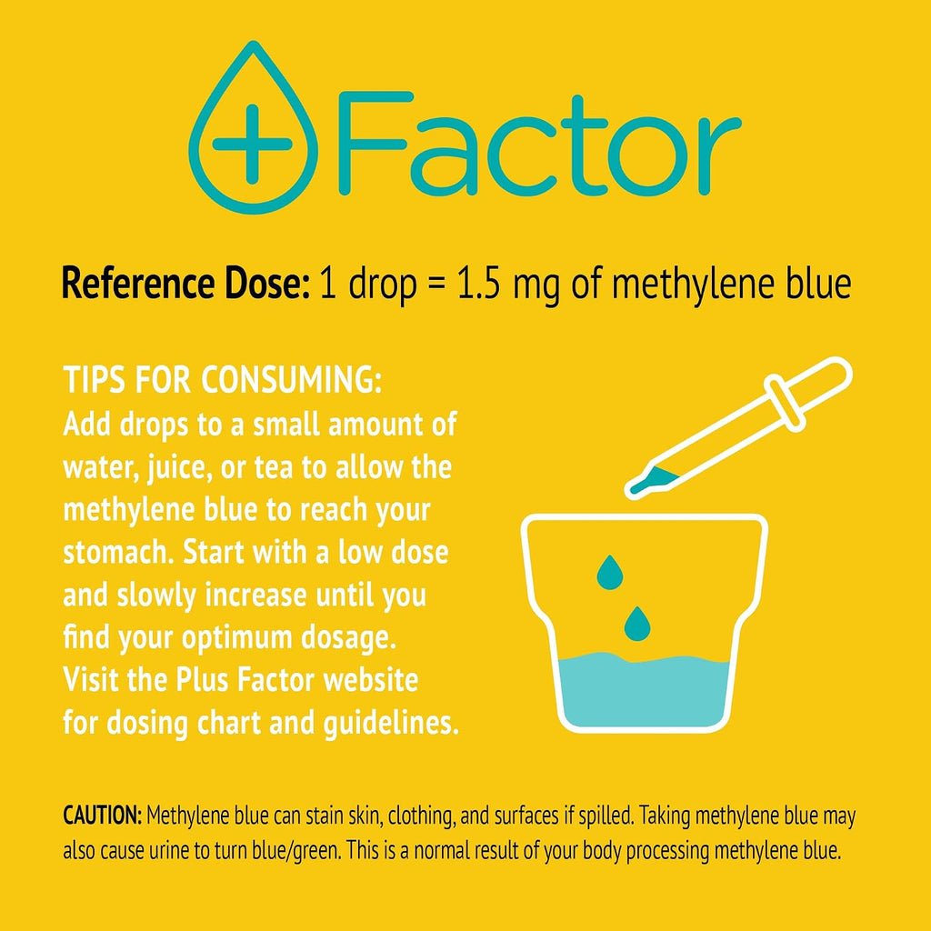 Plus Factor Cellular Boost Complex - 3% Methylene Blue & Silver Nano Particles - 50 ml