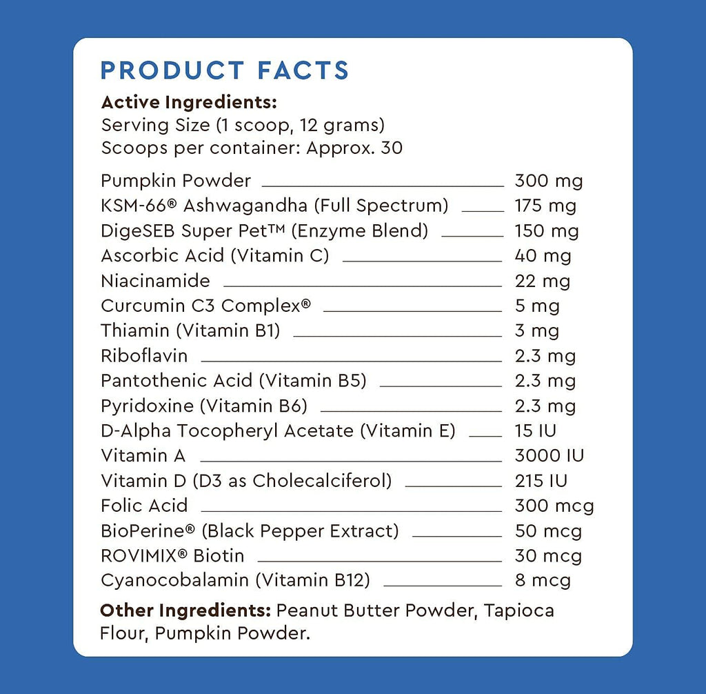 Infinite Pet Life Ultimate Multi-Function Peanut Butter Dog Vitamin Powder | 12.7 oz