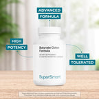 Supersmart Butyrate Colon Formula (Fórmula Avanzada) - con Cúrcuma, MicrobiomeX y Aceite de Menta - Vegano y Sin Gluten - 60 Cápsulas Gastrorresistentes