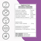 Supersmart - Huperzina-A 100 mcg al día - Suplemento de extracto alcaloide | Sin OGM y Sin Gluten - 120 Cápsulas Vegetales