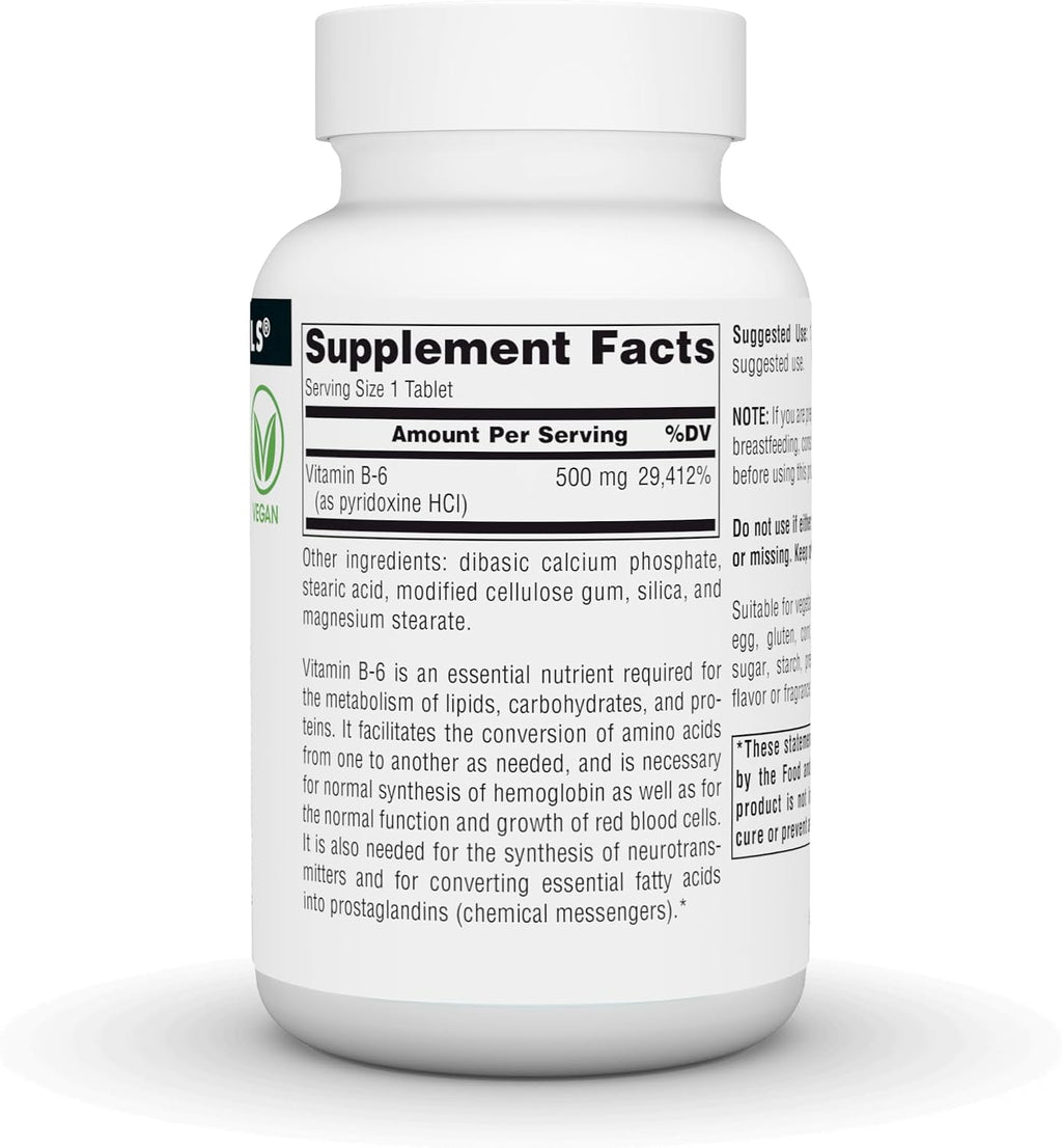 Source Naturals Vitamin B6 500 mg, 100 Tablets