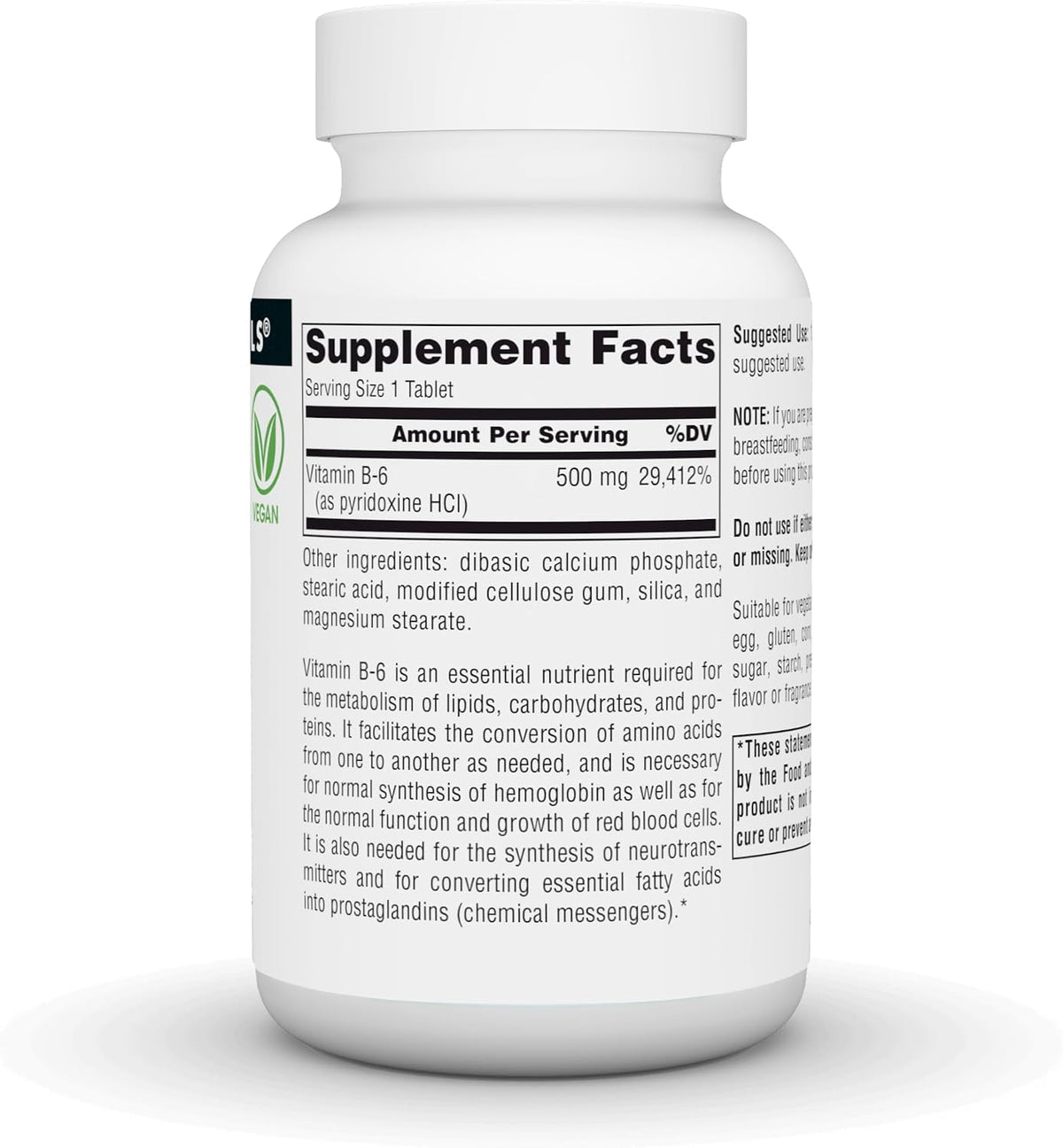 Source Naturals Vitamina B6 500 mg, 100 – Ayuda en la síntesis normal de hemoglobina. – Image 3