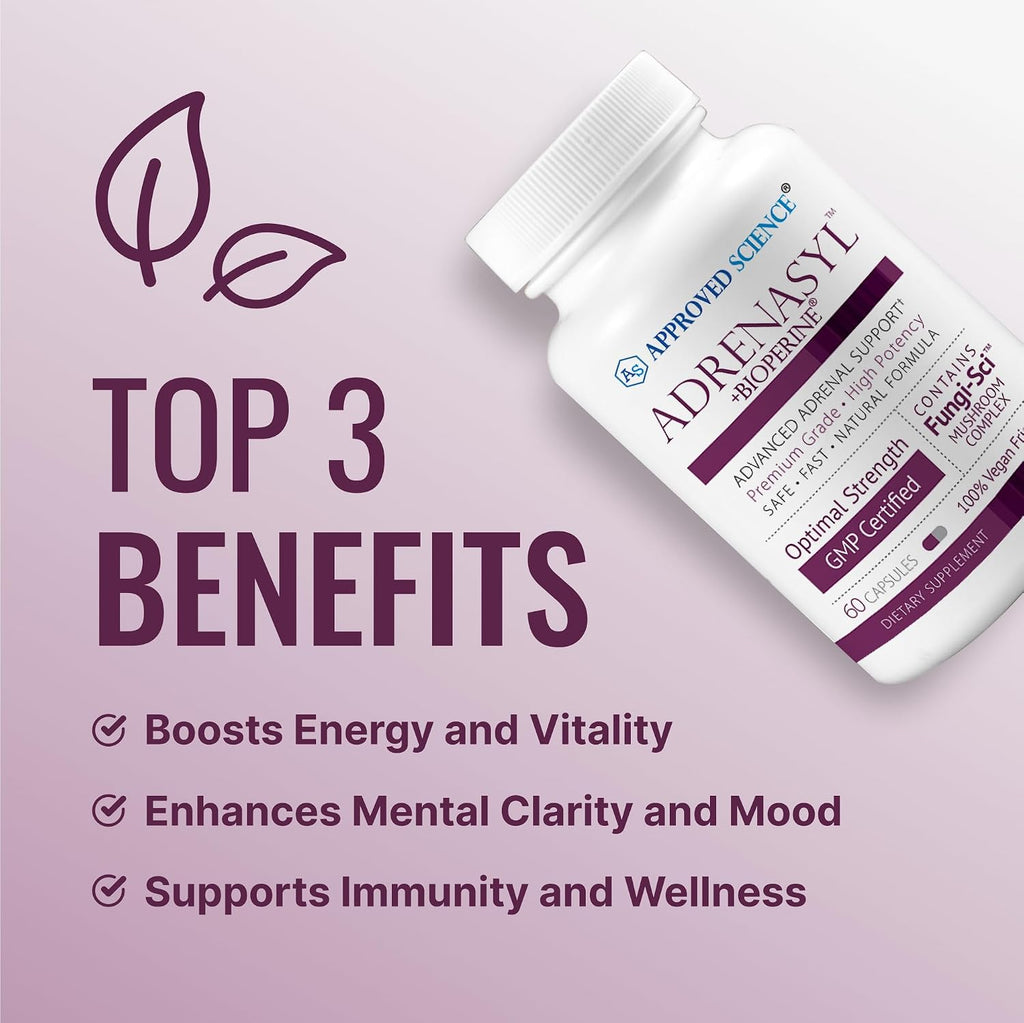Adrenasyl de Approved Science - Apoyo para las Glándulas Suprarrenales - 60 Cápsulas